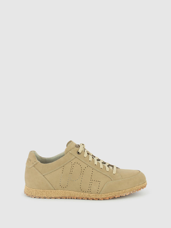 Sapatos com Atacadores em Taupe